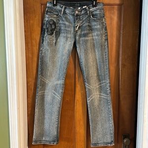 CCS- crooked flex skull Jeans 30x32